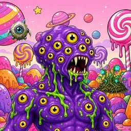 Oozlings #8690, Eyeball Cluster · Candy Planet