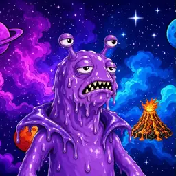 Oozlings #8695, Slug · Void Nebula