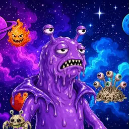 Oozlings #8698, Slug · Void Nebula
