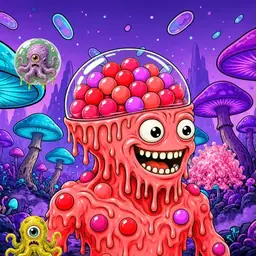 Oozlings #8704, Mutated Gumball Brain · Fungus Forest