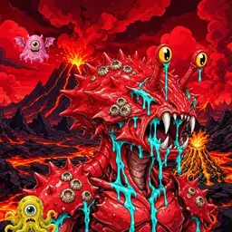 Oozlings #8707, Crab · Lava Fields