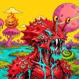 Oozlings #8712, Crab · Turquoise Swamp