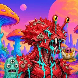 Oozlings #8716, Crab · Mushroom Desert