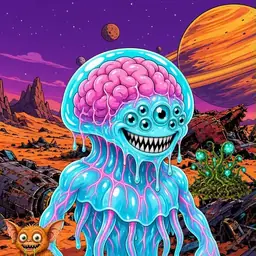 Oozlings #8717, Jellyfish Brain · Ship Junkyard