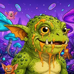 Oozlings #872, Toad Goblin · Fungus Forest
