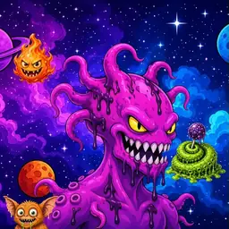 Oozlings #8729, Squid · Void Nebula