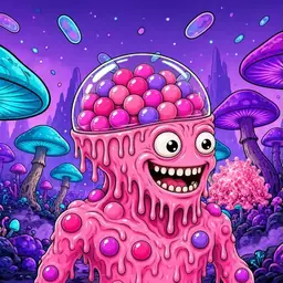 Oozlings #8731, Gumball Brain · Fungus Forest
