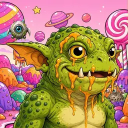 Oozlings #8739, Toad Goblin · Candy Planet