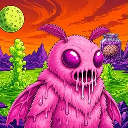 Oozlings #8765, Mutant Moth · Acid Lake