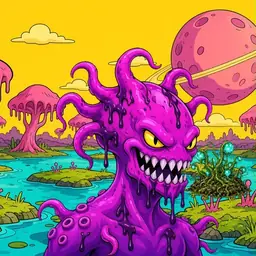 Oozlings #8769, Squid · Turquoise Swamp