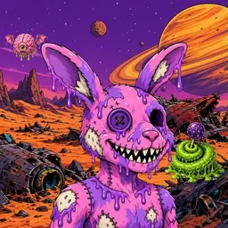 Oozlings #8776, Zombie Bunny · Ship Junkyard