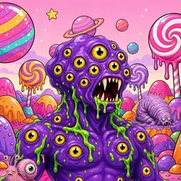 Oozlings #8782, Eyeball Cluster · Candy Planet