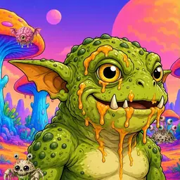 Oozlings #8788, Toad Goblin · Mushroom Desert