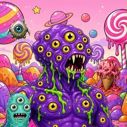 Oozlings #8803, Eyeball Cluster · Candy Planet