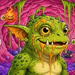 Oozlings #8804, Toad Goblin · Flesh Cave
