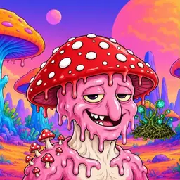 Oozlings #8806, Mushroom Head · Mushroom Desert