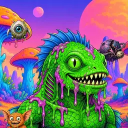 Oozlings #8810, Mutated Swamp Fish · Mushroom Desert