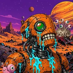 Oozlings #8820, Rusty Robot · Ship Junkyard
