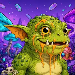 Oozlings #8821, Toad Goblin · Fungus Forest