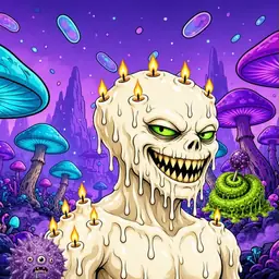 Oozlings #8830, Candle Wax · Fungus Forest