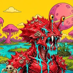 Oozlings #8832, Crab · Turquoise Swamp