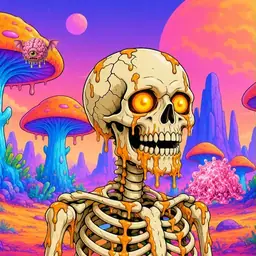 Oozlings #8852, Skull · Mushroom Desert