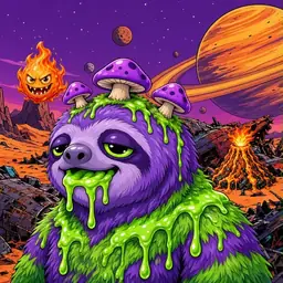 Oozlings #8859, Slime Sloth · Ship Junkyard