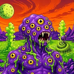Oozlings #8860, Eyeball Cluster · Acid Lake