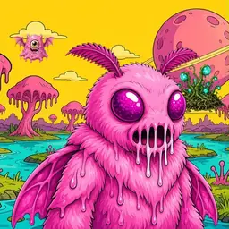 Oozlings #8873, Mutant Moth · Turquoise Swamp