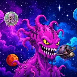 Oozlings #8876, Squid · Void Nebula