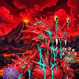 Oozlings #8880, Crab · Lava Fields