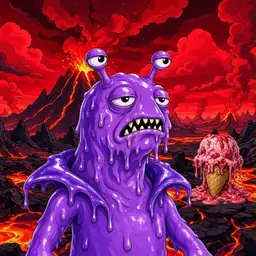 Oozlings #8884, Slug · Lava Fields
