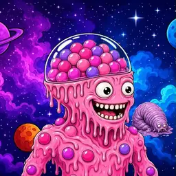Oozlings #8890, Gumball Brain · Void Nebula
