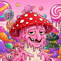 Oozlings #8901, Mushroom Head · Candy Planet