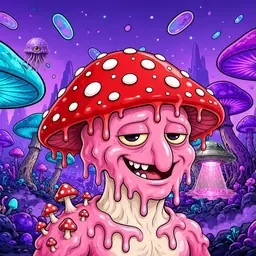 Oozlings #8903, Mushroom Head · Fungus Forest