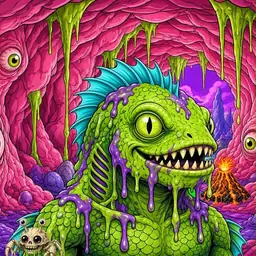 Oozlings #8908, Swamp Fish · Flesh Cave