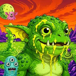 Oozlings #8915, Mutated Toad Goblin · Acid Lake