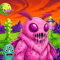 Oozlings #8919, Mutant Moth · Acid Lake