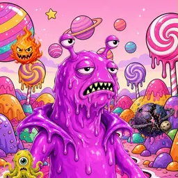 Oozlings #8920, Mutated Slug · Candy Planet