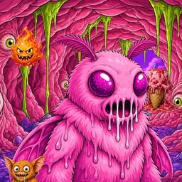 Oozlings #8921, Mutant Moth · Flesh Cave