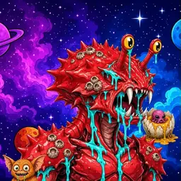 Oozlings #8924, Crab · Void Nebula