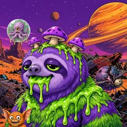Oozlings #8936, Slime Sloth · Ship Junkyard