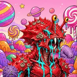 Oozlings #8941, Crab · Candy Planet