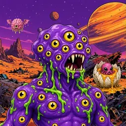 Oozlings #8943, Eyeball Cluster · Ship Junkyard