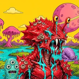 Oozlings #8947, Crab · Turquoise Swamp
