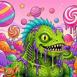 Oozlings #895, Swamp Fish · Candy Planet