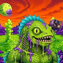 Oozlings #8950, Swamp Fish · Acid Lake