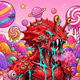 Oozlings #8955, Crab · Candy Planet