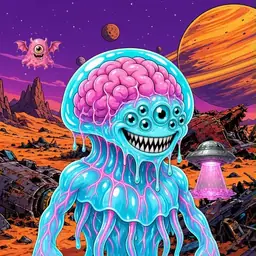 Oozlings #8956, Jellyfish Brain · Ship Junkyard