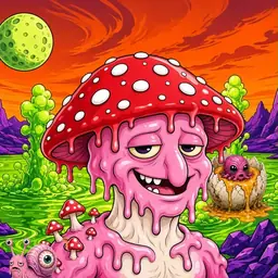 Oozlings #8976, Mushroom Head · Acid Lake